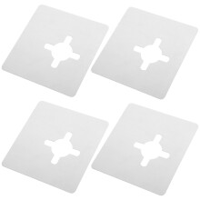 16Pcs Durable Silver Door Plates for Lock Repair and Reinforcement