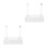 2Pcs Clear Aquatic Plant Cups Hook Type Fish Tank Decorative Planters 8