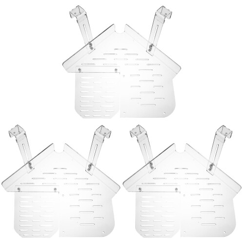 3Pz Per Tartaruga Trasparente Accessorio Resistente Casa 1