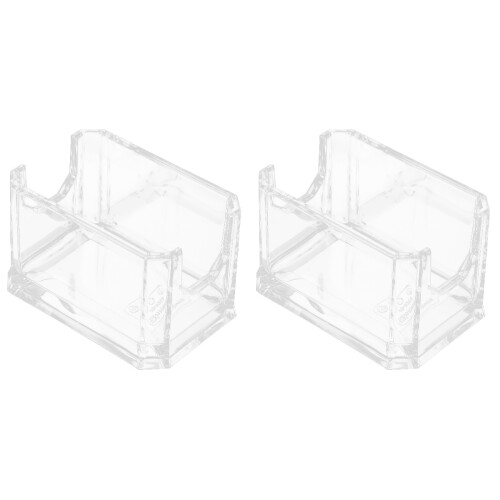 2Pz Contenitore Organizer Trasparente Per Bustine Zucchero E Tè 1