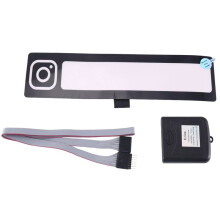 Voiture LED Autocollants RĂ©FlĂ©Chissants Autocollant de FenĂȘTre de Voiture Pare-Brise Autocollants de Voiture ĂLectrique Lueur Panneau DĂ©Coration
