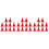 60Pcs Lightweight Plastic Roadblock Cones Red for DIY Traffic Models 4