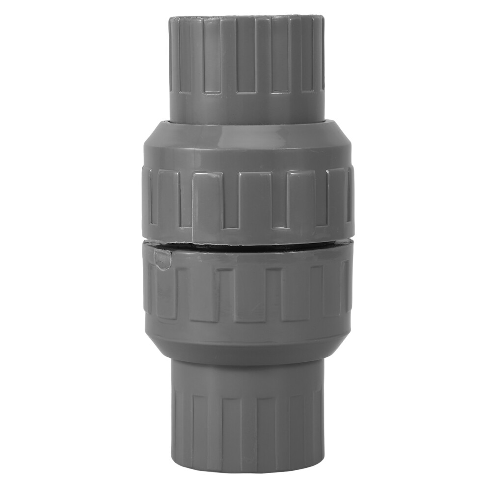 5Pcs Pvc Pipeline Check Valves Dark Grey Leak-Proof Backflow Preventer 3601586588561