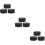 9Pz Cuscini Orologi E Bracciali PU Nero Display Protettivo 4