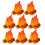 32Pcs Orange Resin Mini Bonfire Decorations for Camping Theme Parties 3