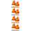 32Pcs Orange Resin Mini Bonfire Decorations for Camping Theme Parties 10