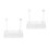 2Pcs Clear Aquatic Plant Cups Hook Type Fish Tank Decorative Planters 2