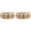 2Pz Portacenere Beige in Resina Per 4