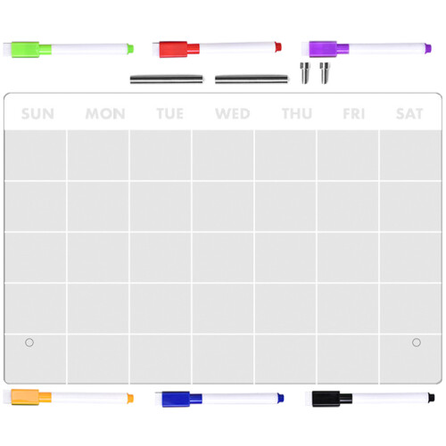 4Set Lavagna Memo Acrilica Trasparente Desktop, Pratica E Riscrivibile 1