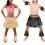10Pz Gonna Hawaii Nera Elastico Con Per Hula E Festa 2