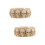 2Pz Portacenere Beige in Resina Per 9