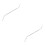 2Pcs Practical Silver Bee Tool Double-Head Stainless Steel Needle 6