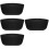 4Pz Cuscini Bagno in PU Nero Per Con Ventose Ergonomico 9