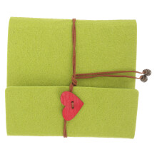 2Pz Album Foto Verde Feltro Scrapbook Famiglia DIY Regalo