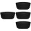 4Pz Cuscini Bagno in PU Nero Per Con Ventose Ergonomico 8