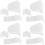40Set Set Per Tende Plissettate E Rullo in Bianca 6