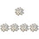 5Pcs White Amethyst Clusters for Home, Office Crystal Decor 5