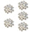 5Pcs White Amethyst Clusters for Home, Office Crystal Decor 10