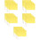 20Pcs High Visibility Yellow Match Referee Flags for Outdoor Training 9