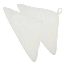 10Pcs Soft Bamboo Fiber Baby Towels White Face Cloths for Newborn Use
