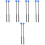 10Pcs Blue Professional Marimba Hammer Sticks for Musical Instruments 4