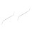 2Pcs Practical Silver Bee Tool Double-Head Stainless Steel Needle 4