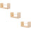 3Sets Durable Wooden Thread Spools Crochet Rotatable Wool Holder 9