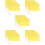 20Pcs High Visibility Yellow Match Referee Flags for Outdoor Training 10
