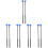 10Pcs Blue Professional Marimba Hammer Sticks for Musical Instruments 5
