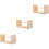3Sets Durable Wooden Thread Spools Crochet Rotatable Wool Holder 5