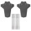 6Pz Parafango Mountain Bike Nero Anti-Spruzzo Per 1