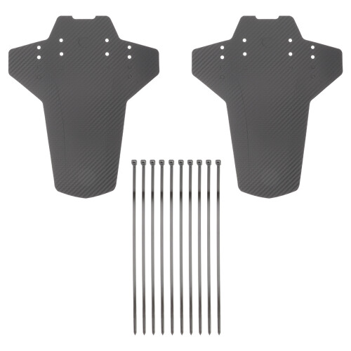 6Pz Parafango Mountain Bike Nero Anti-Spruzzo Per