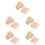 5Set Portamodelli in Legno Clay Doll Display Base Chiaro 8