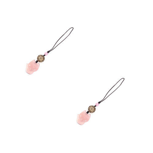 2Pz Portachiavi Rosa Creativo Per Borsa E , Design Elegante 2