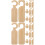 60Pz Marcatori Appendibili in Beige Per E 6