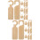 60Pz Marcatori Appendibili in Beige Per E 8