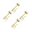 16Pz Martello Giudice in Legno Dorato Set Mini Gioco Per Bambini 10