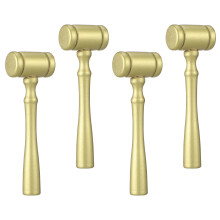 16Pz Martello Giudice in Legno Dorato Set Mini Gioco Per Bambini