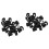 40Pz Clip Porta Canne Pesca Nero Per Facile Su 4