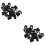 40Pz Clip Porta Canne Pesca Nero Per Facile Su 6