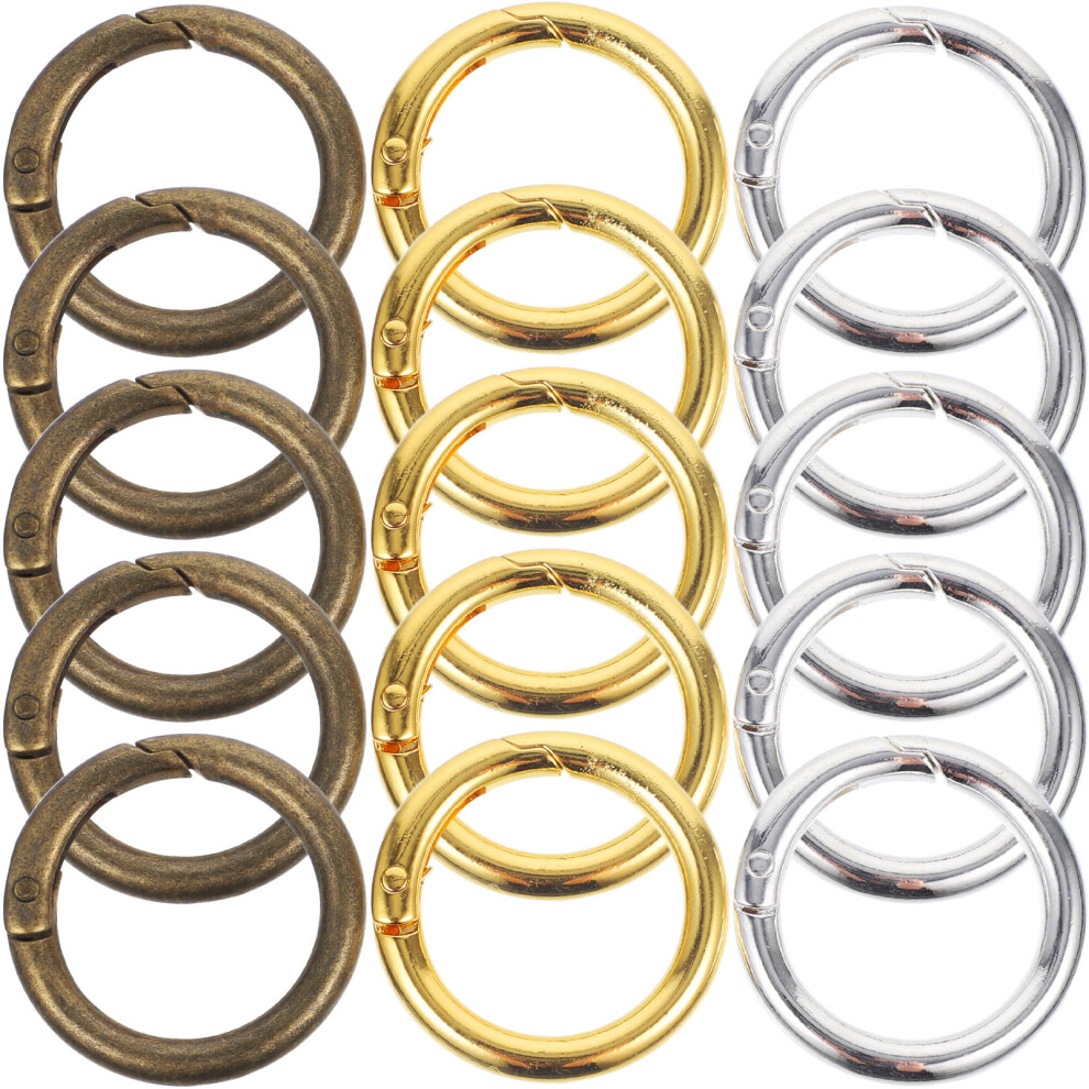 45Szt WytrzymałE SprężYnowe PierśCienie Do BrelokóW W RóżNych Kolorach-image