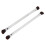 2pcs Eyeshadow Brush Set Double Ended Silver Soft Fiber Makeup Tools 7