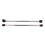 2pcs Eyeshadow Brush Set Double Ended Silver Soft Fiber Makeup Tools 15