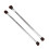 2pcs Eyeshadow Brush Set Double Ended Silver Soft Fiber Makeup Tools 11