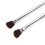 2pcs Eyeshadow Brush Set Double Ended Silver Soft Fiber Makeup Tools 9