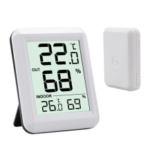 TermôMetro Sem Fio HigrôMetro BabyRoom Digital LCD Monitor de Temperatura e Umidade Sensor de EstaçãO MeteorolóGica Interna e Externa