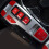 Car Shift Panel Button Sticker Central Control Panel Button Decoration Cover for  Tucson 2021 2022 Silver 4