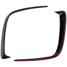 1Par Car Svart Abs Bakre StöTfåNgare Splitter Spoilers Canard för för W176 A200 A250 A45 för Amg 2013-2016