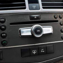 Auto Multimedia LautstäRketasten Dekoration Aufkleber Abdeckblende für C E Klasse W204 CLS GLK ML350 C180 E260