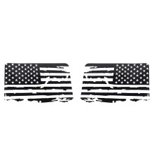 CalcomaníAs de Bandera Desgastadas de US. para Ventana Techo Duro, Pegatinas de Bandera Americana para   2011-2017 JK 4 Puertas, 1 Par